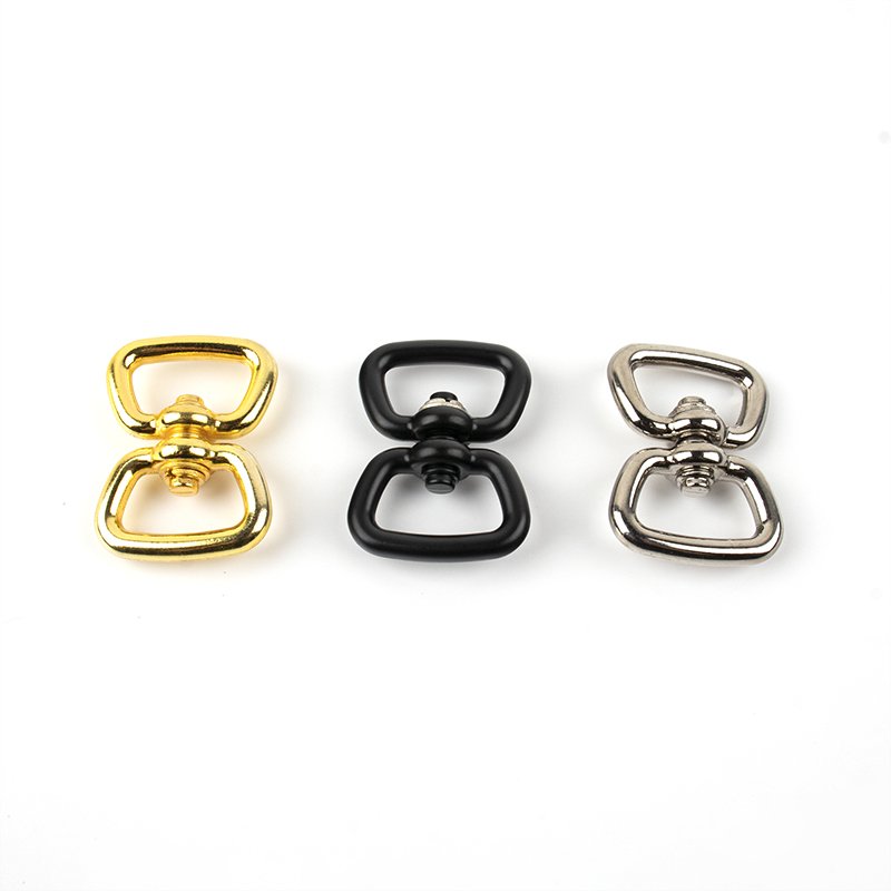 Dog Collar Hardware Metal Accessories Rose Gold Tri-Grlide Side Release Buckle D Ring and Dog Hooks Sets
