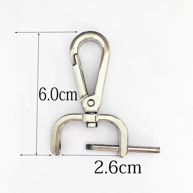 Backpack buckle unscrewed screw buckle single shoulder bag hook accessories belt hardware metal hook buckle black belt hook buck