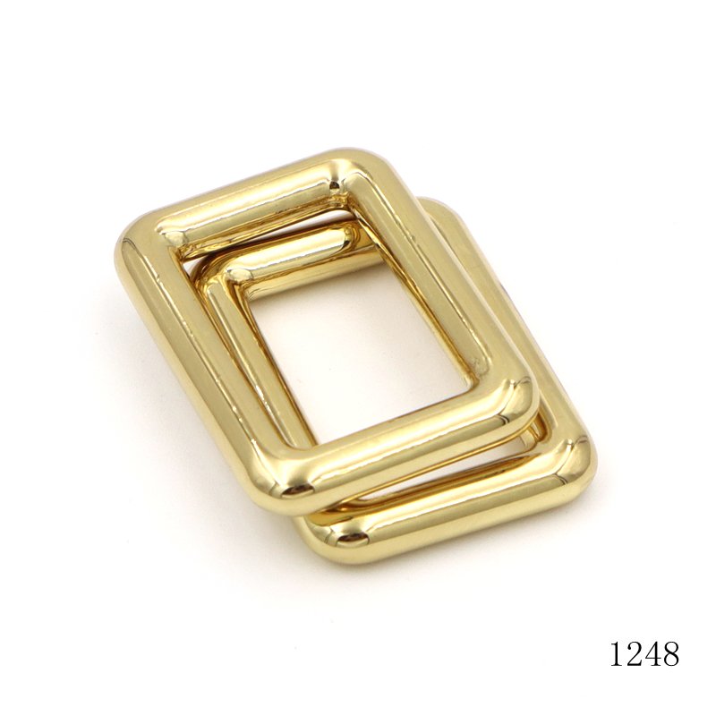 Luxury quality bag buckle loop accessories strap Metal square ring buckle 25mm