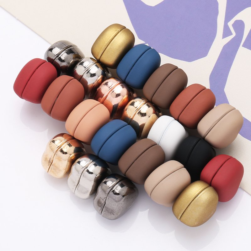 Heart shaped strong magnetic hijab buckle shawl scarf colored magnetic brooch