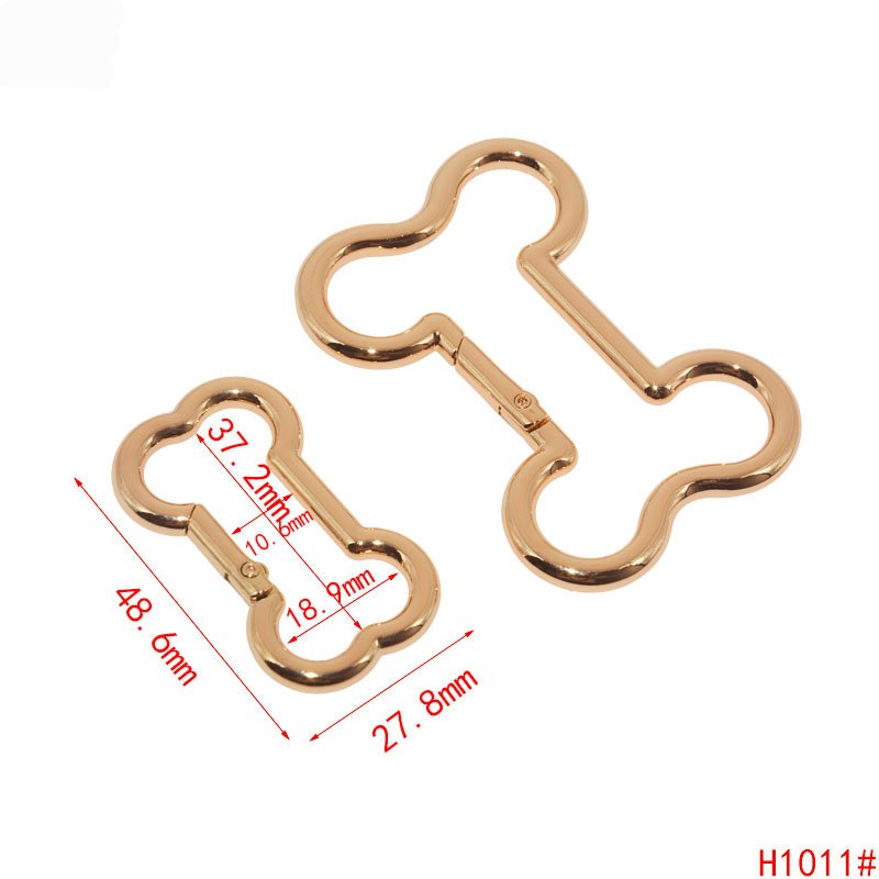 metal open bone shape ring buckle lifting ring spring ring wholesale luggage hardware accessories