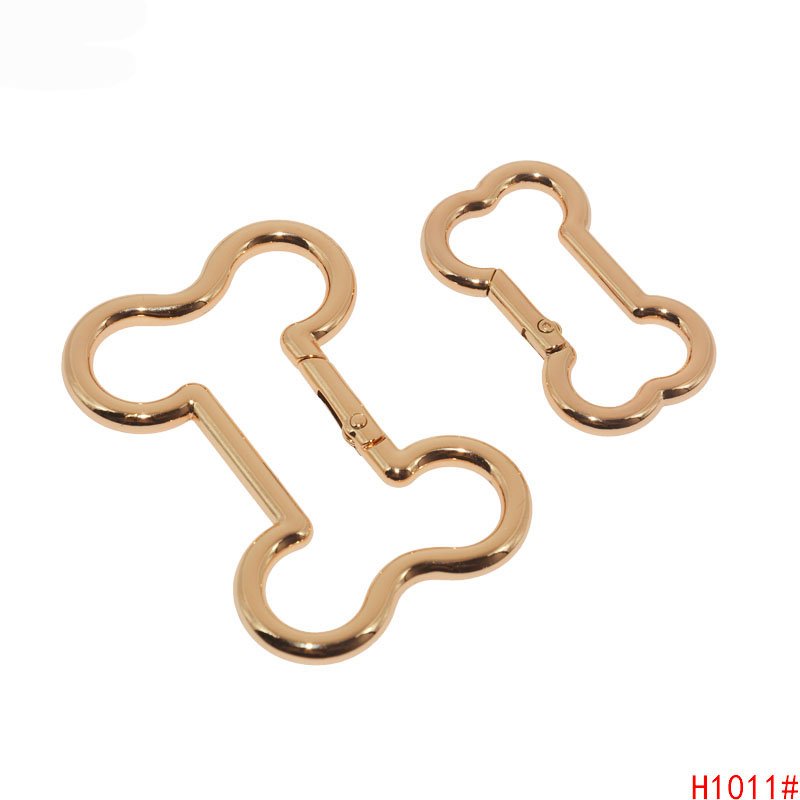 metal open bone shape ring buckle lifting ring spring ring wholesale luggage hardware accessories