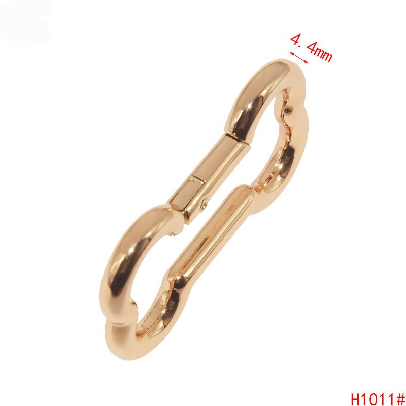 metal open bone shape ring buckle lifting ring spring ring wholesale luggage hardware accessories