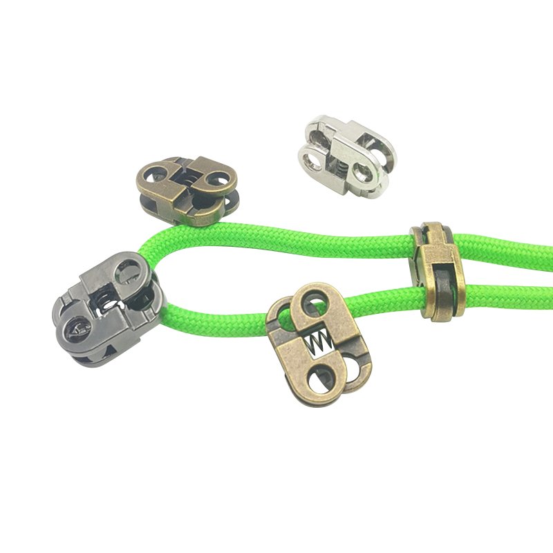 High Quality Metal Cord Stopper Elastic Rope Lock Clip Hoodies Drawstring Spring Buckle For Clothing Accessories