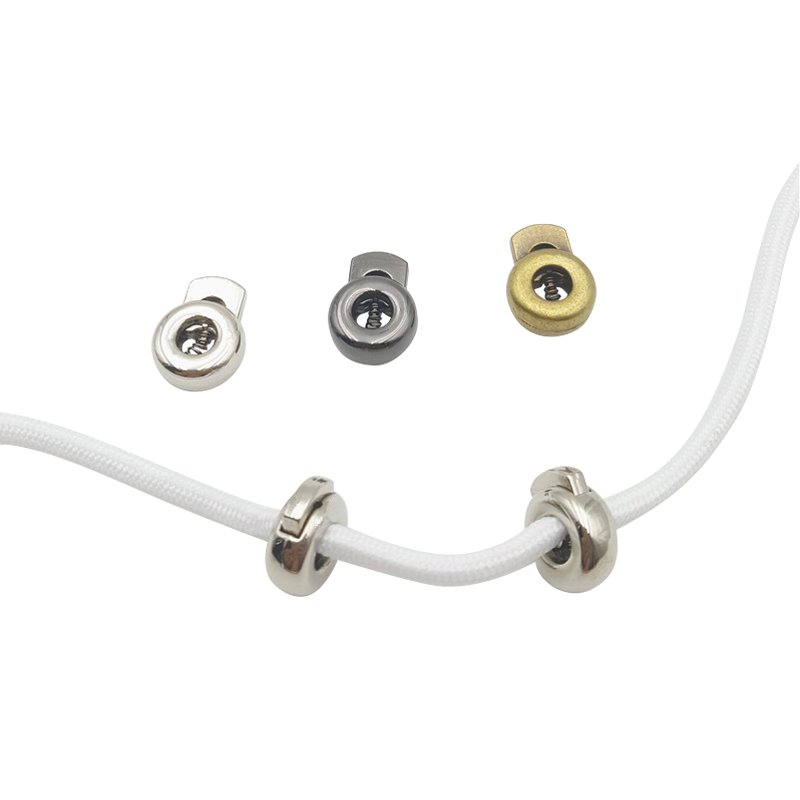 High Quality Metal Cord Stopper Elastic Rope Lock Clip Hoodies Drawstring Spring Buckle For Clothing Accessories