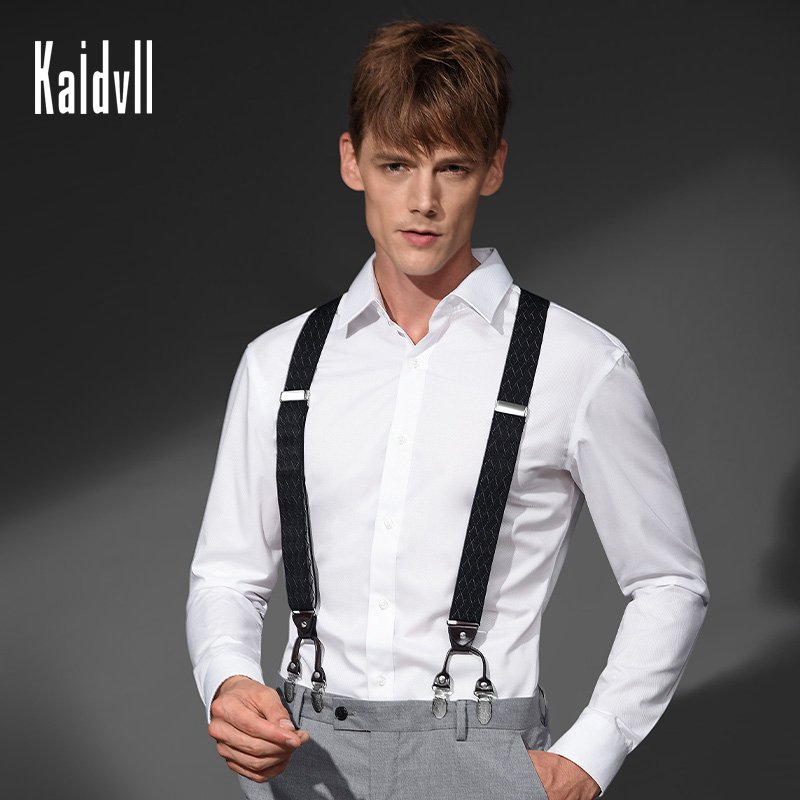 Y shape 6 Clips Adjuster Buckle Summer Party Dress Suspenders with Custom Logo