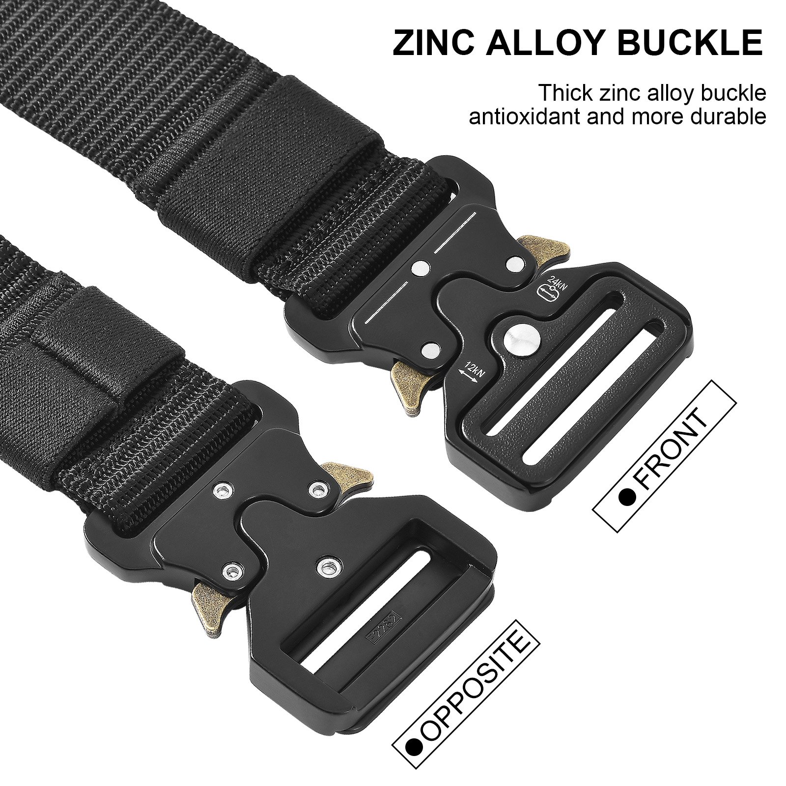 Factory Custom Work Belt Adjustable Thickening Quick Release Metal Buckle Tool Waist Belt Outdoor Men's Combat Tactical Belt