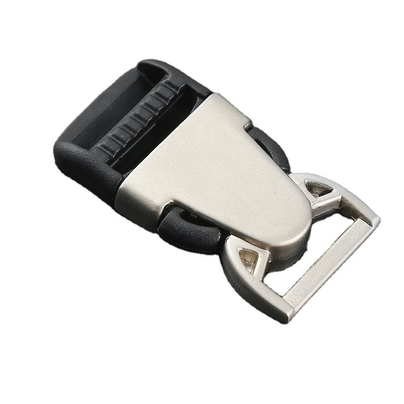 Manufacturer Wholesale Metal Adjustable For Ladies Hand Bag Accessories Buckle Zinc Alloy Slide Side Quick Release Belt Buckle