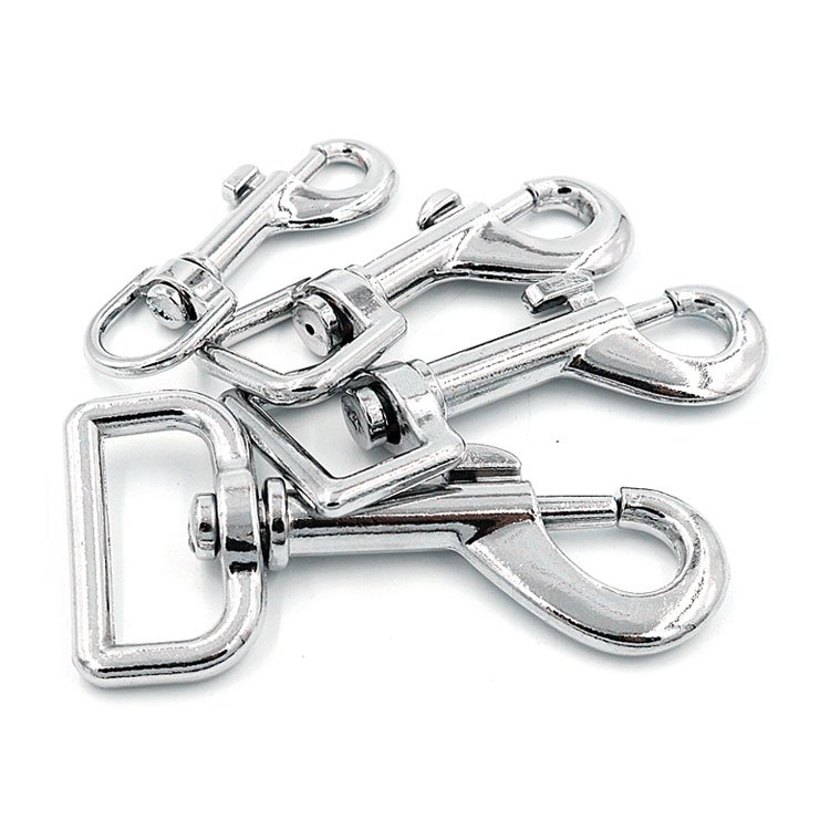 Metal Spring Clasp Clip Buckle Key Chain Bag Accessories Crafts Hook Dog Cat Leash Lock Lobster Swivel Snap Hook