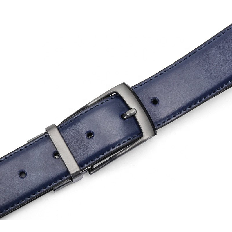 men's belts rotating needle buckle cowhide leather casual wear double-sided genuine leather for men's belts