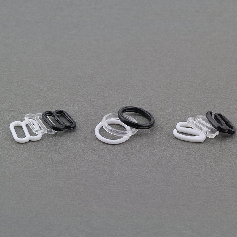 Wholesale Colorful O Ring And Slider Bra Bikini Clasps Durable Plastic Buckle For Bikini Swimwear Underwear