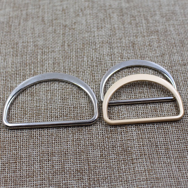 High quality custom metal flat alloy d ring buckle hardware accessories