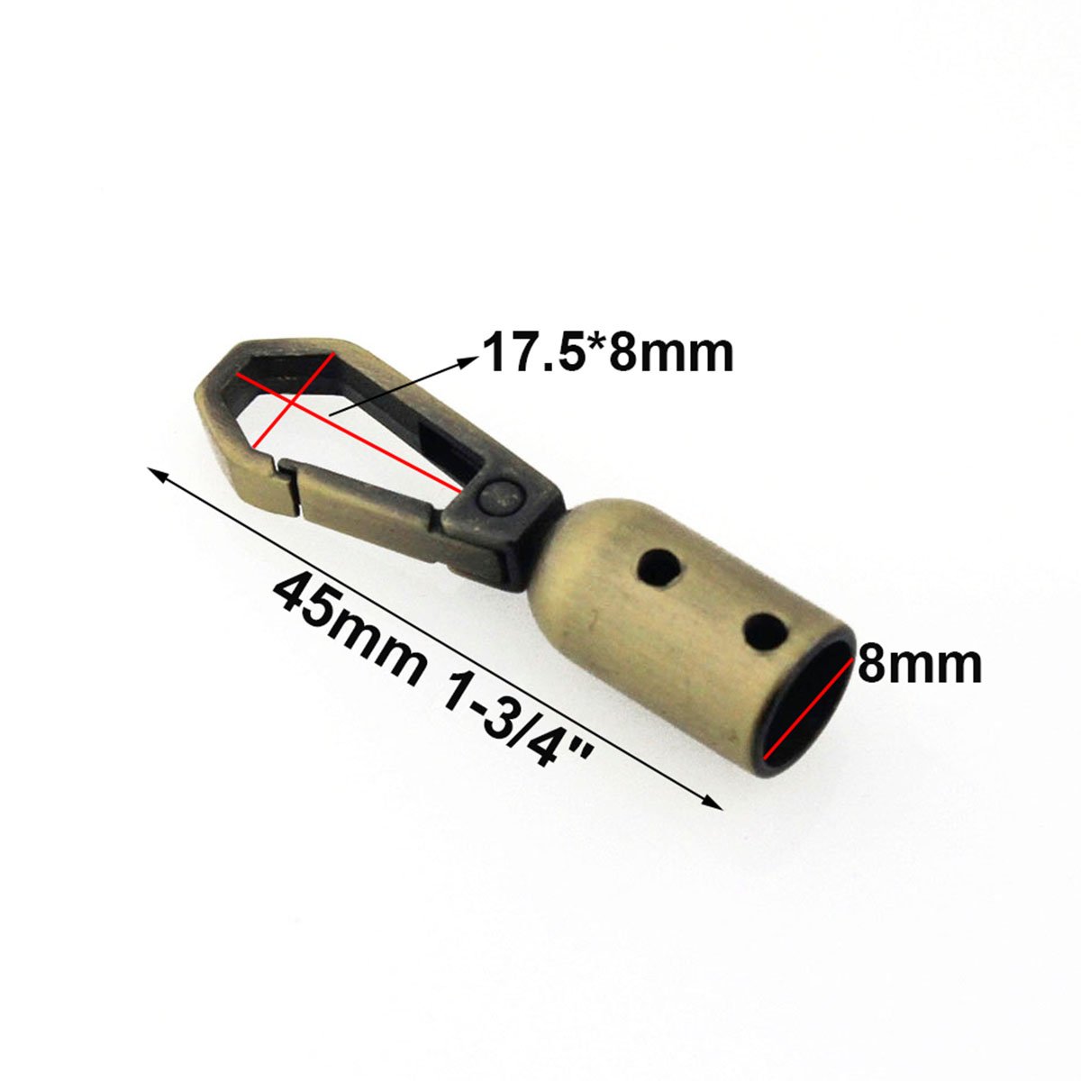 Spring Clasp Hook Connector Screw Hanging Bell Hook Buckle for Bag Strap Chain Cord Snap Buckle Metal Tassel Cap Snap Hooks