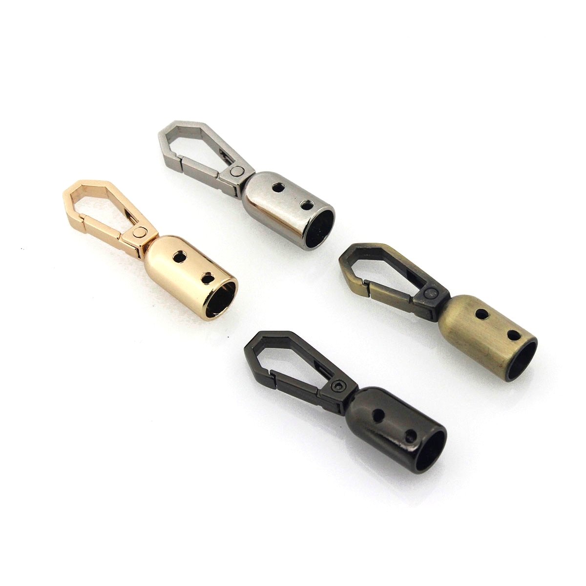 Spring Clasp Hook Connector Screw Hanging Bell Hook Buckle for Bag Strap Chain Cord Snap Buckle Metal Tassel Cap Snap Hooks