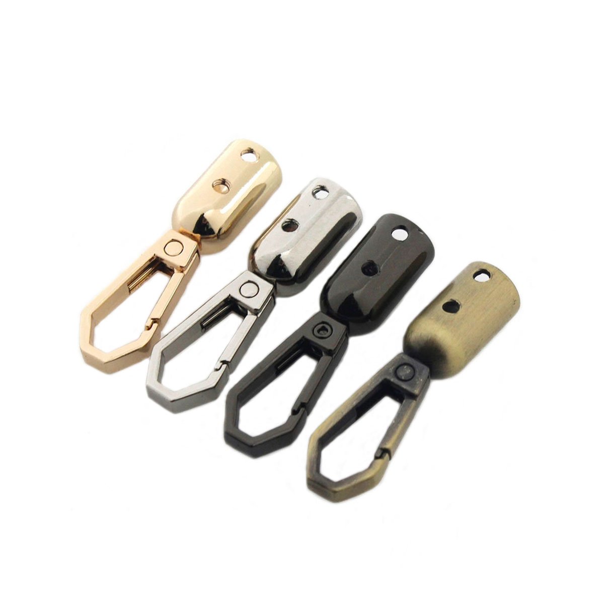 Spring Clasp Hook Connector Screw Hanging Bell Hook Buckle for Bag Strap Chain Cord Snap Buckle Metal Tassel Cap Snap Hooks