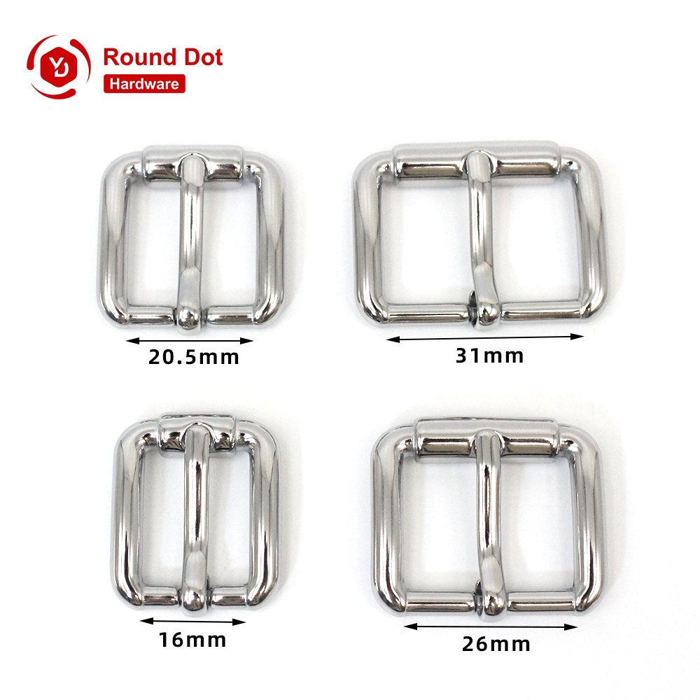 Custom Logo Fashion Western Stainless Steel Belt Buckles Retro Metal Pin Buckle Belt for Bags Women and Men