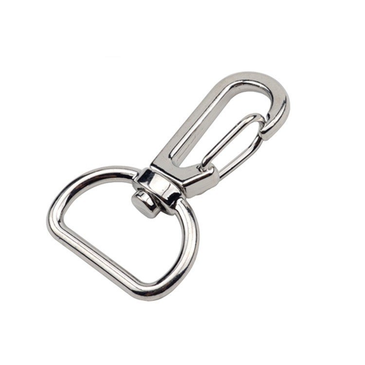 Wholesale 25mm 1 Inch Zinc Alloy Metal Snap Hook Small Custom Buckle Hardware with Swivel Hook for Bags Popular Belt Lock Type