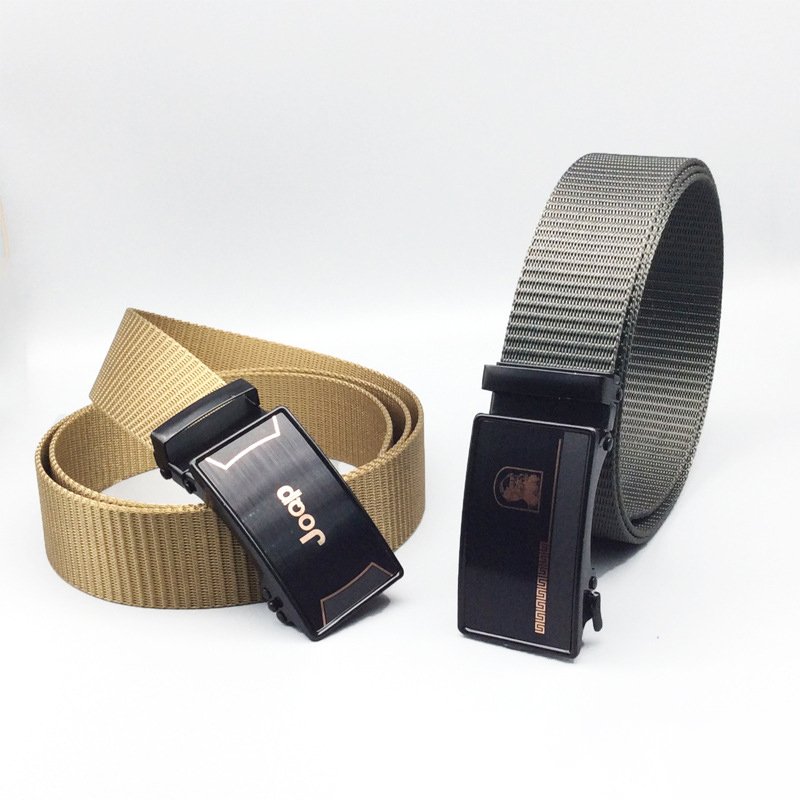 TXL387 Outdoor Sport Nylon Webbing Combat Waistband Metal Automatic Buckle Belts Fashion Tactical Waist Belt