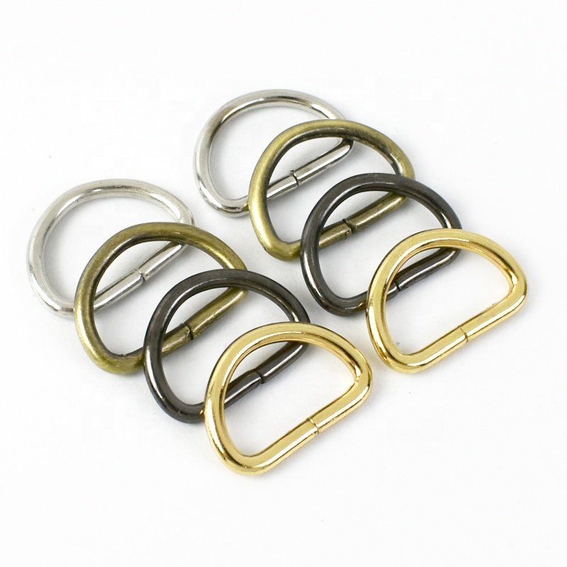 MeeTee BF073 13mm Luggage Hardware Accessories DIY Handmade Bag Connective Fittings Shoulder Bag Strap Alloy D Ring Buckle