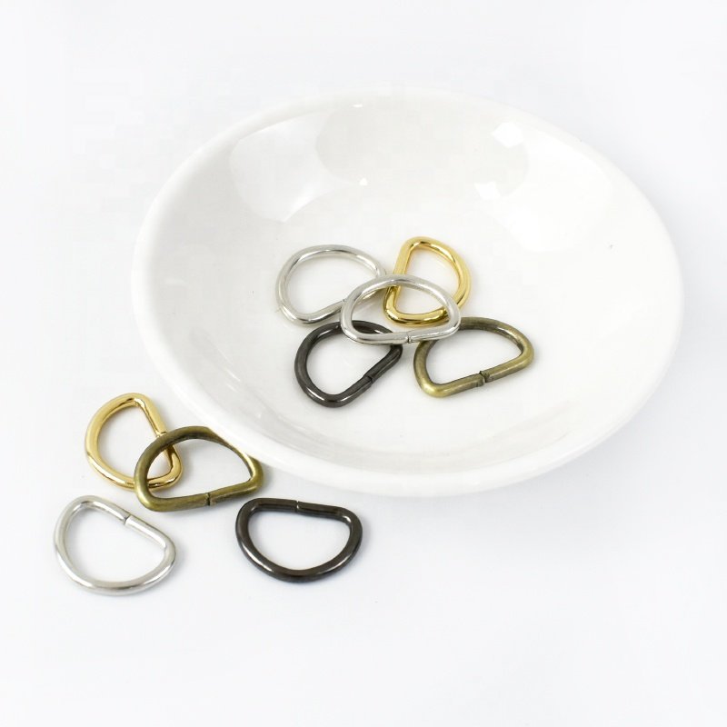 MeeTee BF073 13mm Luggage Hardware Accessories DIY Handmade Bag Connective Fittings Shoulder Bag Strap Alloy D Ring Buckle