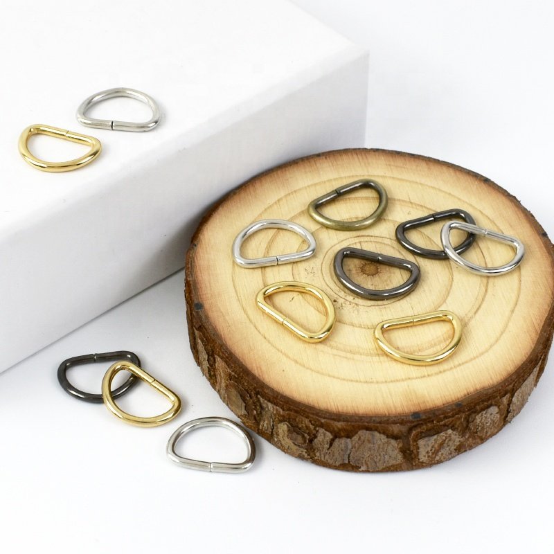 MeeTee BF073 13mm Luggage Hardware Accessories DIY Handmade Bag Connective Fittings Shoulder Bag Strap Alloy D Ring Buckle
