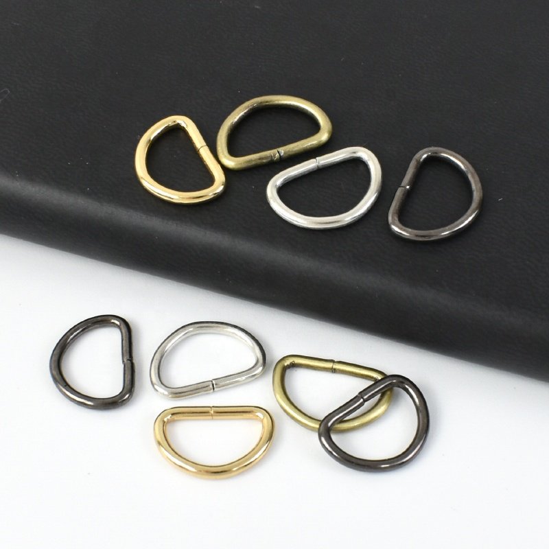 MeeTee BF073 13mm Luggage Hardware Accessories DIY Handmade Bag Connective Fittings Shoulder Bag Strap Alloy D Ring Buckle