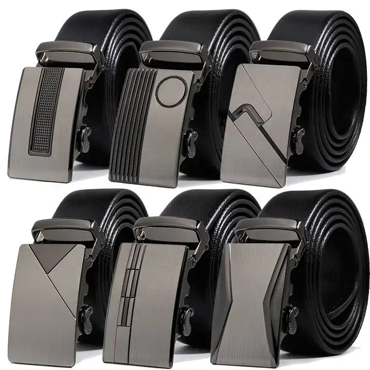 Manufacturers wholesale belt for men high -end leather automatic buckle cowhide business men's belt casual belt