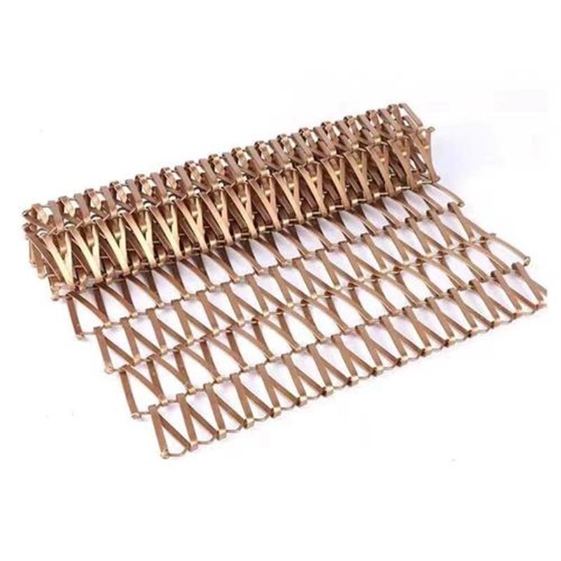 Flat bar stainless steel architectural woven mesh fabric