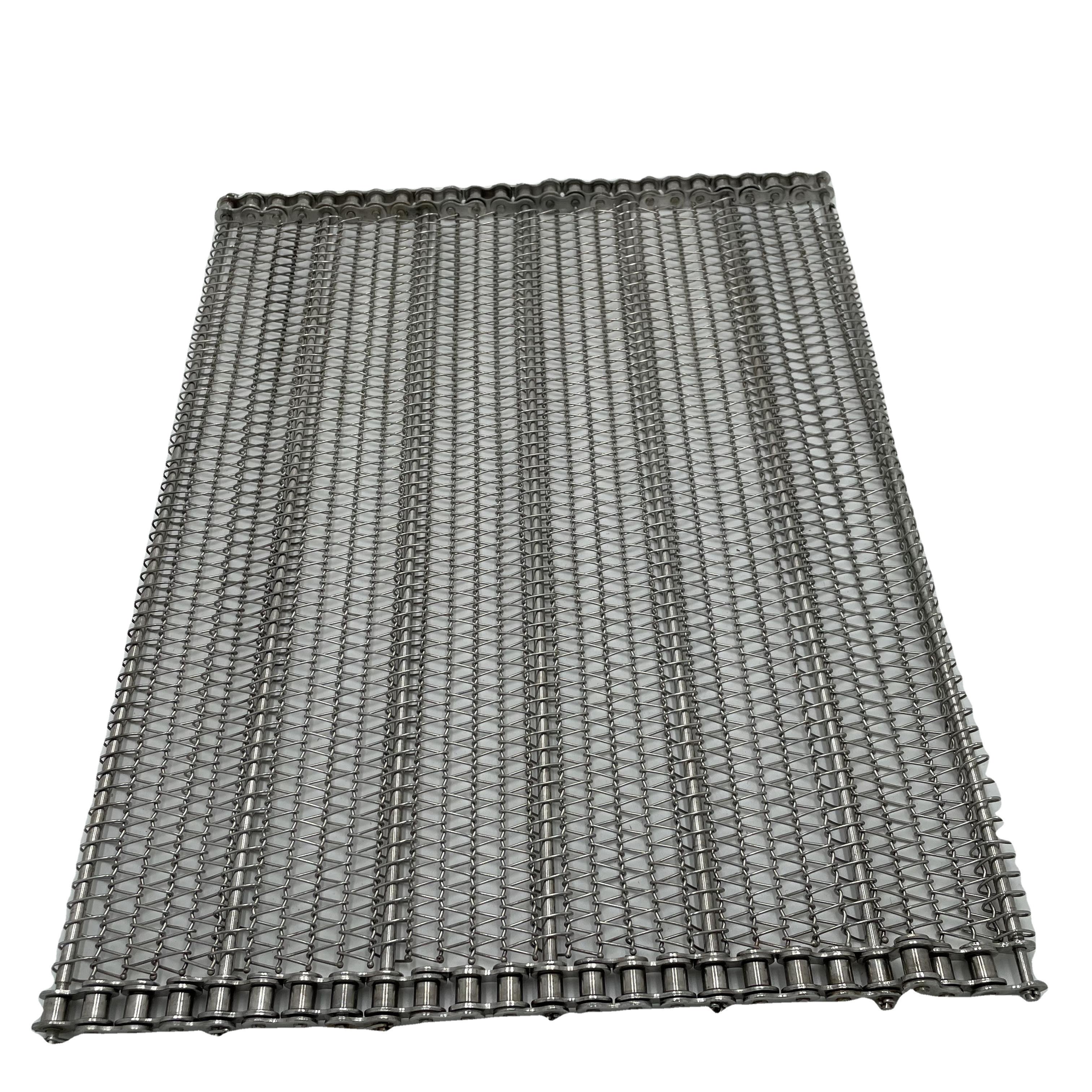 Factory direct sale SS 304 316 stainless steel food industrial spiral wire mesh conveyor belt