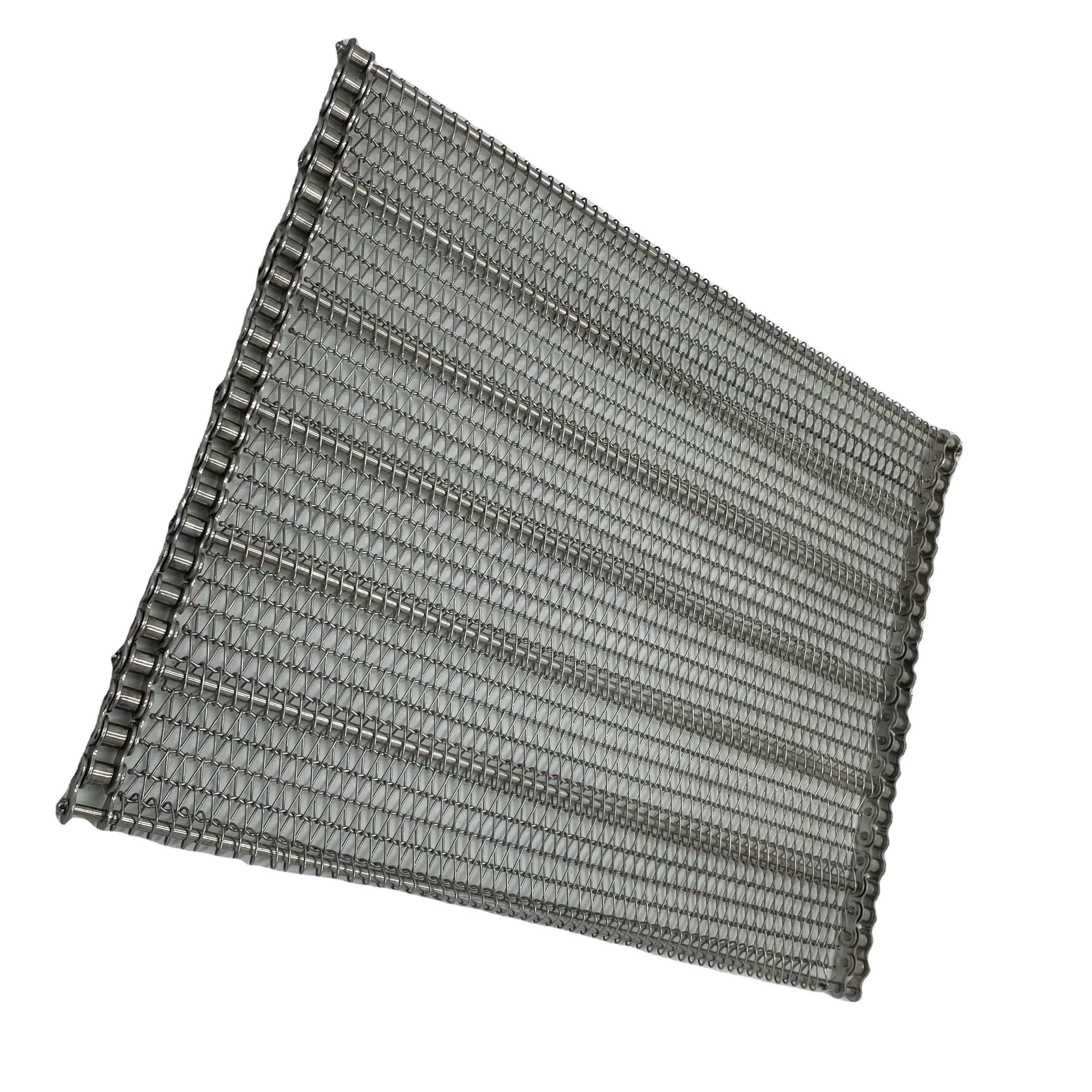 Factory direct sale SS 304 316 stainless steel food industrial spiral wire mesh conveyor belt
