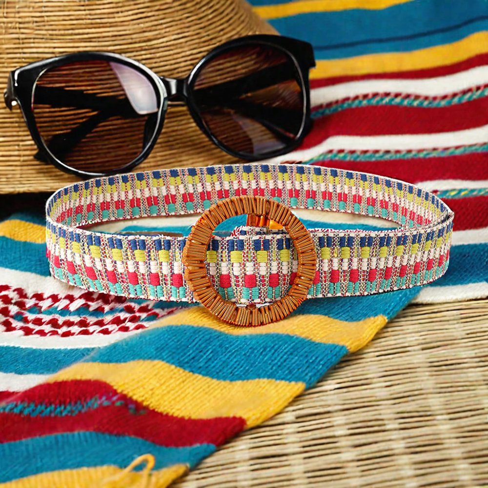 New Children's Joker Canvas Belt Woven Design with Automatic Buckle for baby Girls and Teenagers