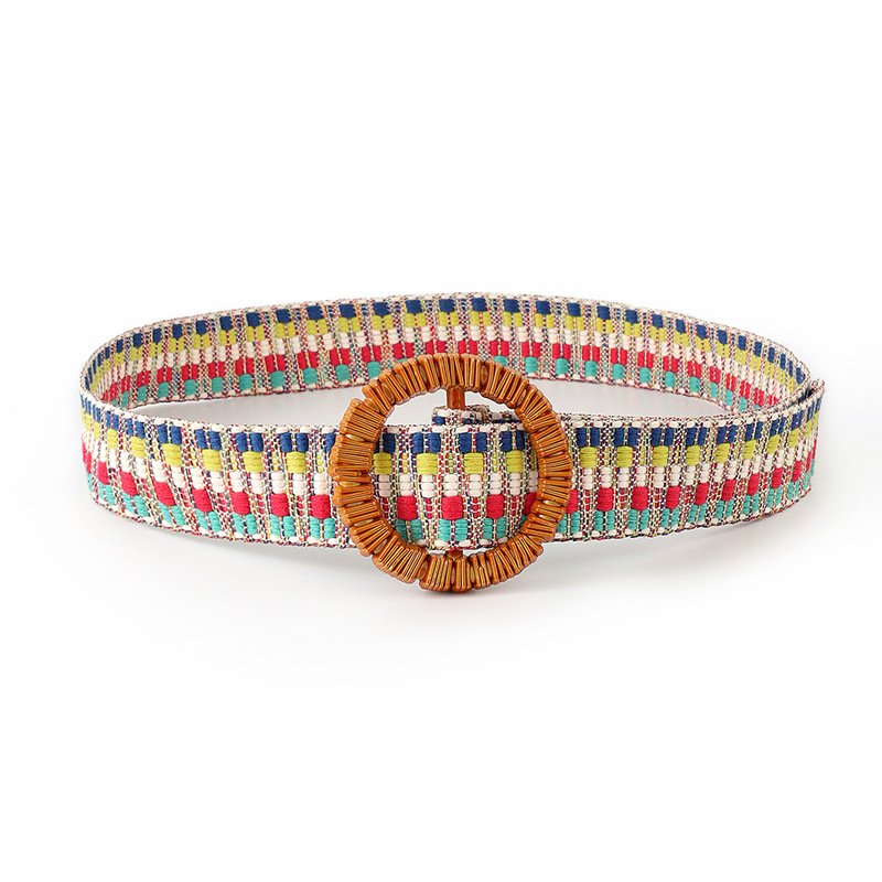 New Children's Joker Canvas Belt Woven Design with Automatic Buckle for baby Girls and Teenagers