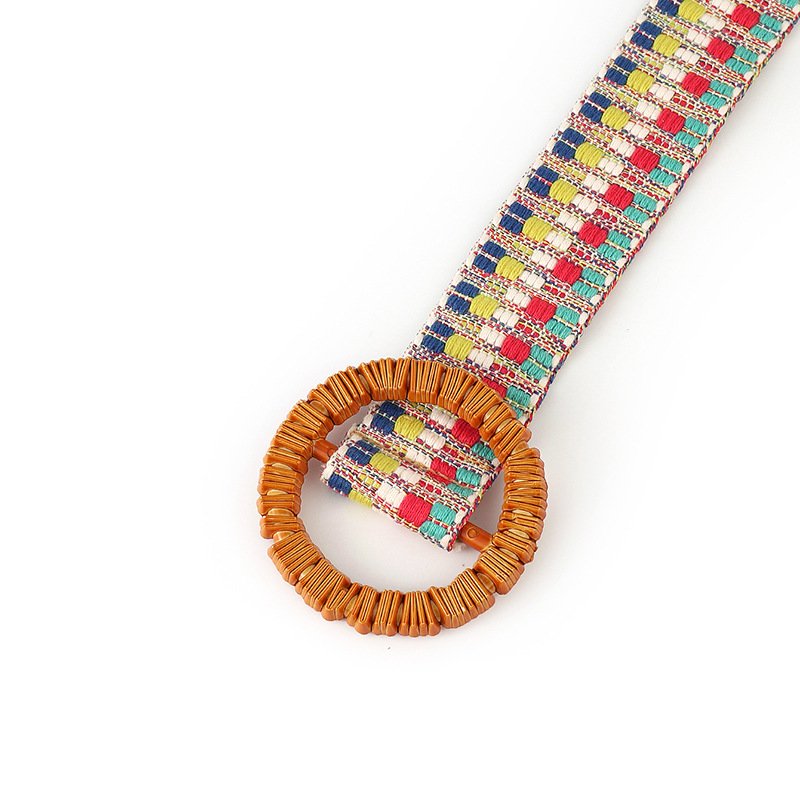 New Children's Joker Canvas Belt Woven Design with Automatic Buckle for baby Girls and Teenagers