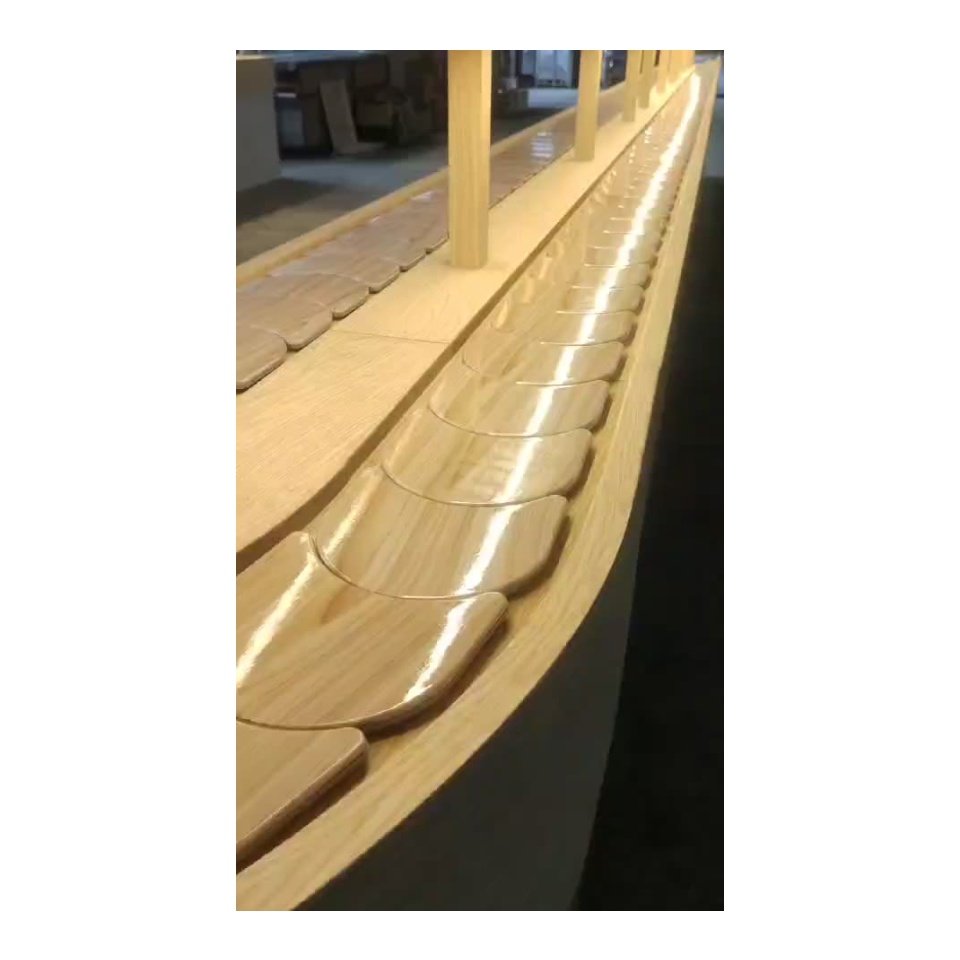 Rotating Small Hot Pot Equipment along with Japanese Sushi Conveyor Belt and Sushi Conveyor Table