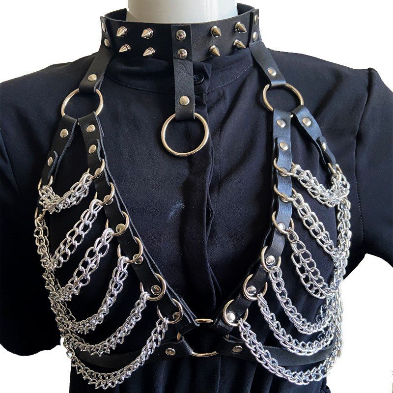 New Arrival Lady Belt Belly Chain Body Jewelry Trendy Popular PU Leather Imitation Jewelry Sexy Body Chain