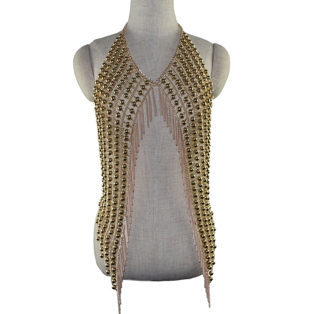 Tassel Silver Pearl Waist Chain Female Retro Belt Sexy Trend Long Waist Chain Wholesale Price