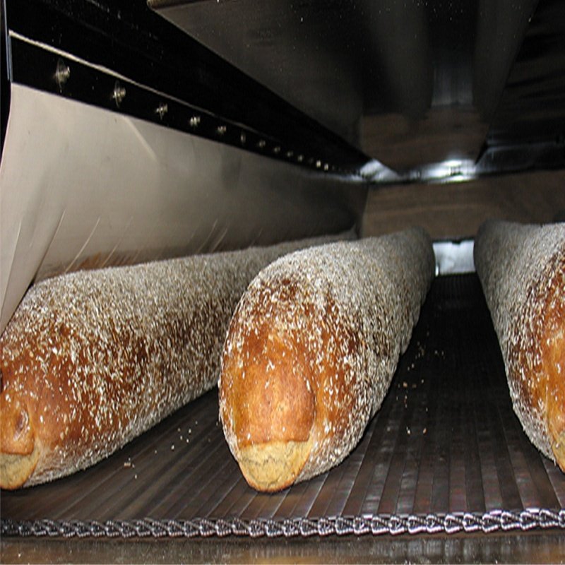AISI 304 Croissant Cooling Chain Link Wire Mesh Belt