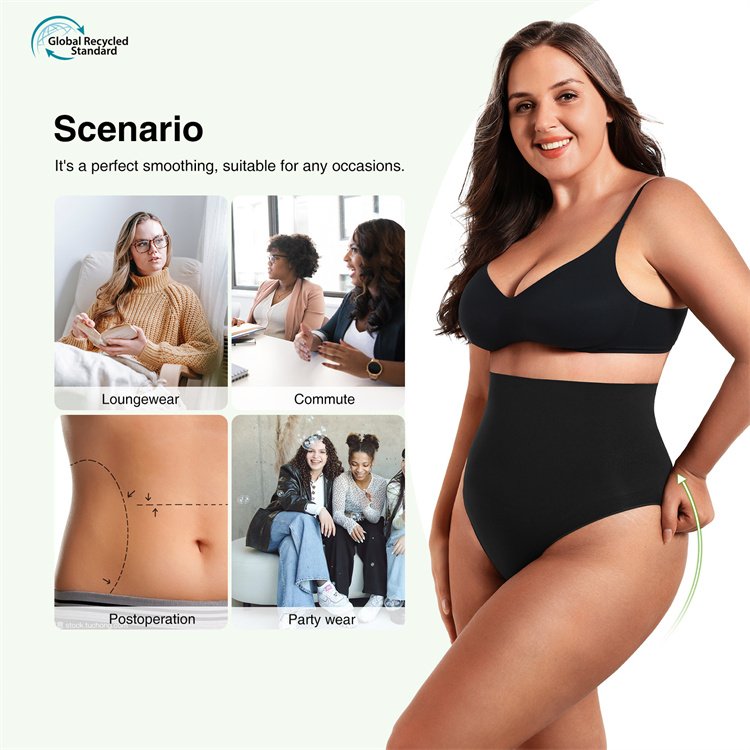 airwear HEXIN new 2023 eco friendly tummy control seamless thong shapewear for women plus size shapers