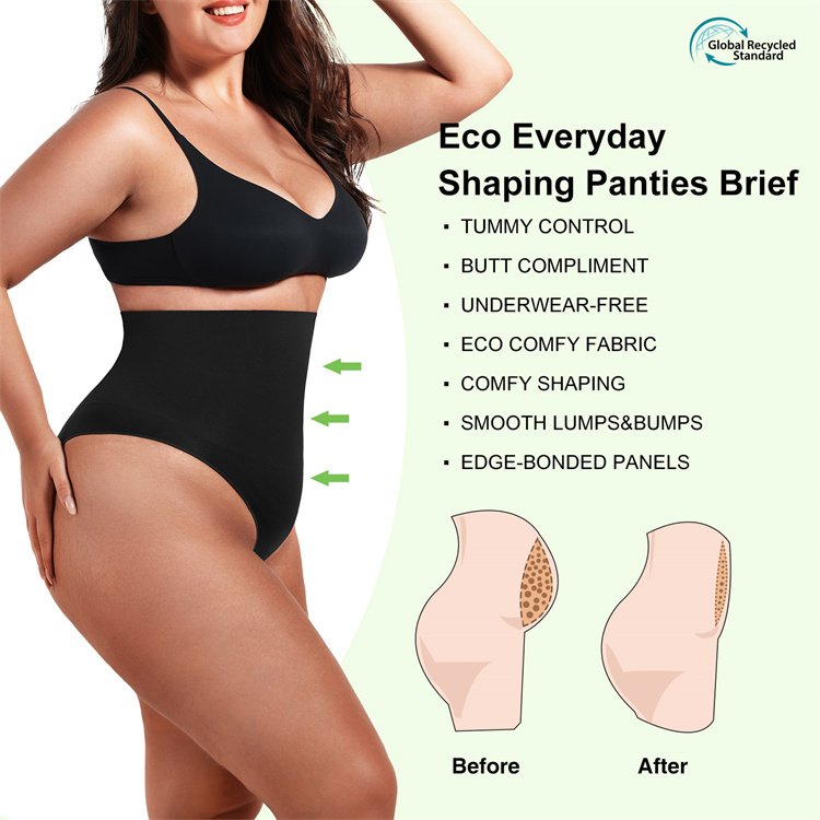 airwear HEXIN new 2023 eco friendly tummy control seamless thong shapewear for women plus size shapers