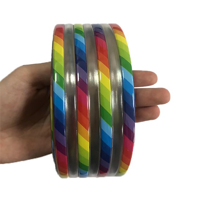 Adhesive shoe slipper accessories self-adhesive plastic PVC decorative strip belt chain upper fabric sandal material