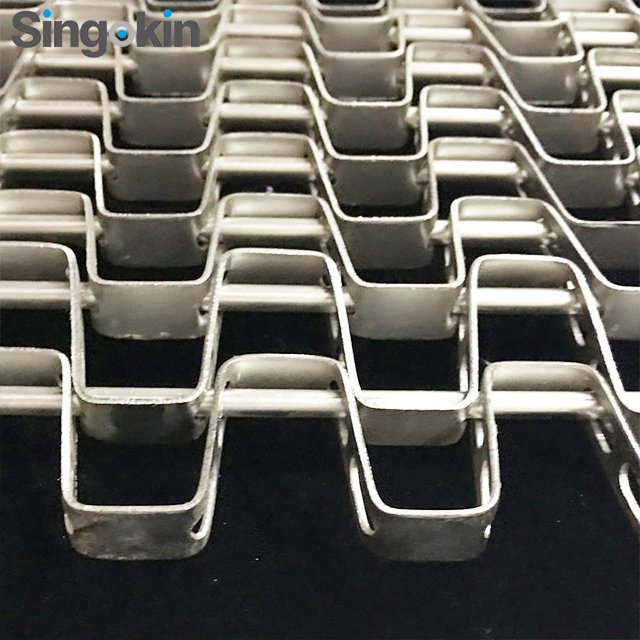 food grade Stainless Steel Honeycomb Wire Mesh Conveyor Belt For Food Cooling And Freezing