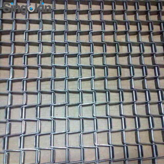 food grade Stainless Steel Honeycomb Wire Mesh Conveyor Belt For Food Cooling And Freezing