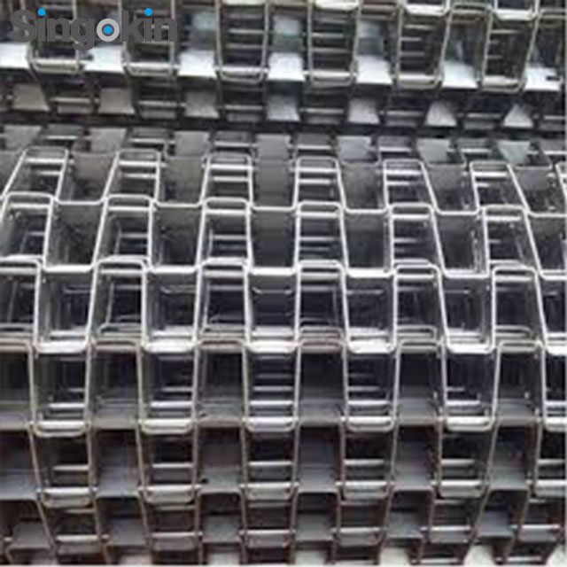 food grade Stainless Steel Honeycomb Wire Mesh Conveyor Belt For Food Cooling And Freezing