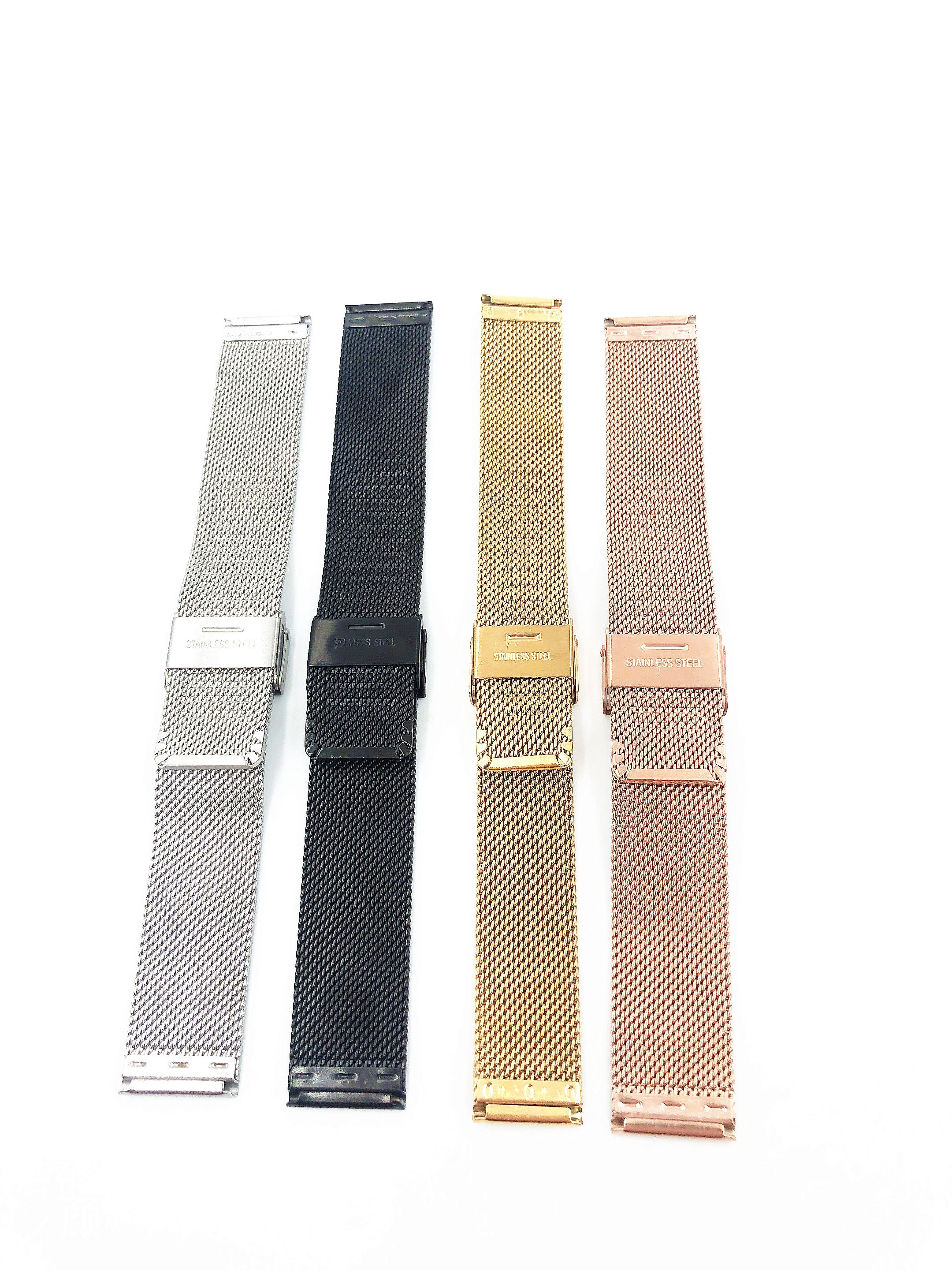 Ultra thin steel wire strap woven watch chain for men and women Stainless steel metal thin mesh watch accessories