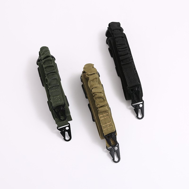 Multi-function outdoor tactical double point oblique cross gun straps nylon tactical belt waist chain waist seal