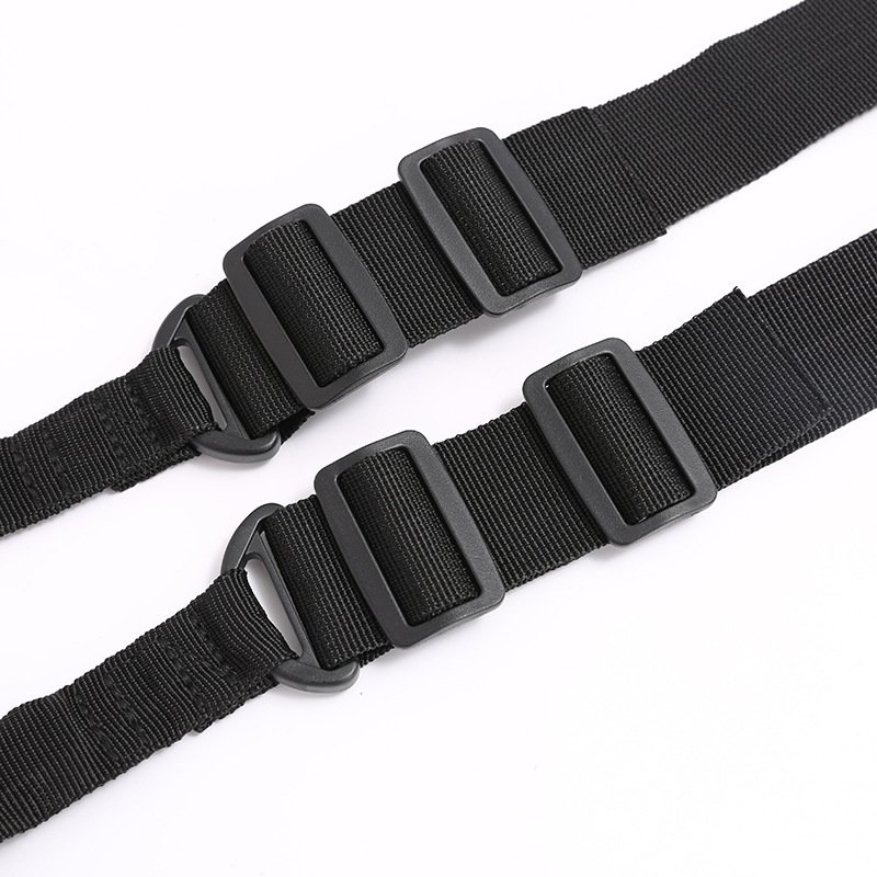 Multi-function outdoor tactical double point oblique cross gun straps nylon tactical belt waist chain waist seal