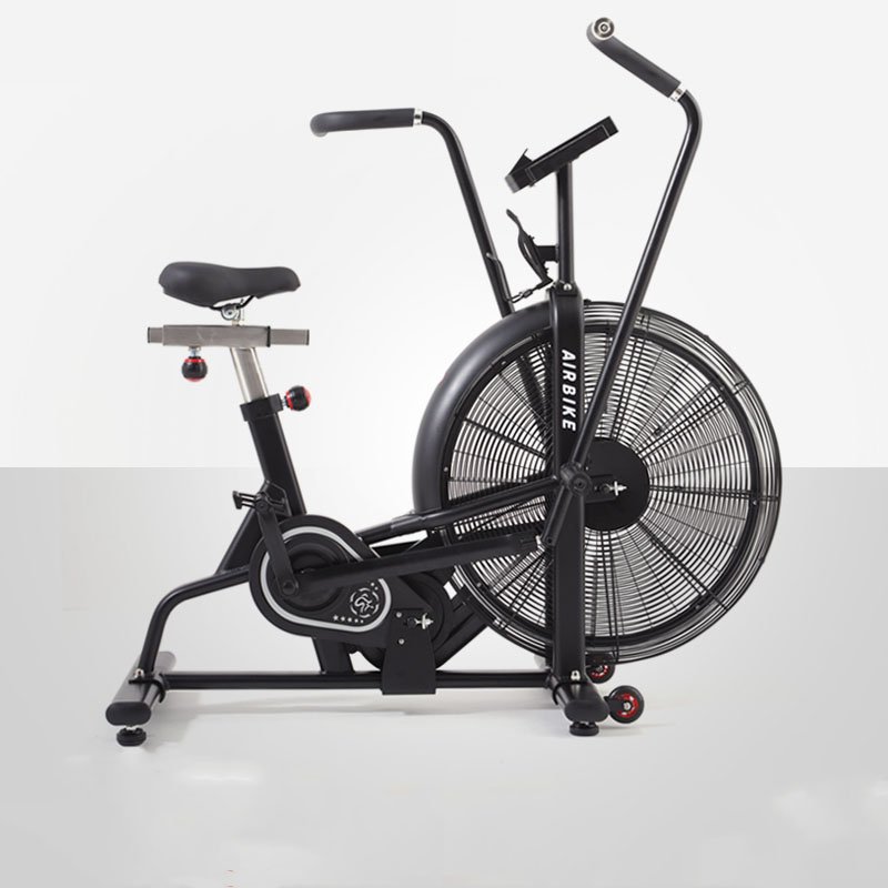 Best Commercial Black Air Bike Cardio Fitness Equipment Fitness Bike Gym Use Air Bicycle High Quality