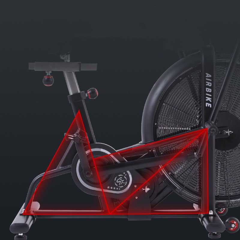 Best Commercial Black Air Bike Cardio Fitness Equipment Fitness Bike Gym Use Air Bicycle High Quality