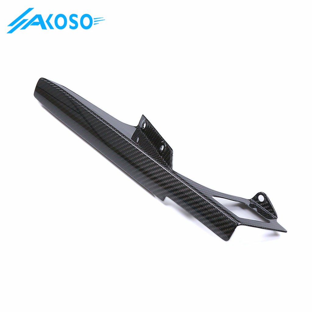 AKOSO 3K Dry Carbon Fiber Motorcycle Accessories Rear Chain Fairing For Suzuki hayabusa GSX1300R 2021- 2023
