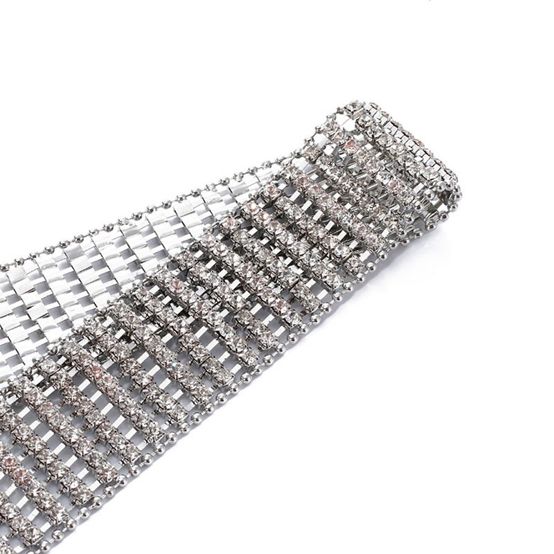 Hot selling fashion western ladies chain rhinestone belt